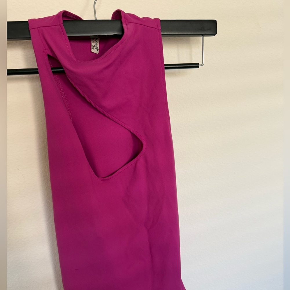 Free People Hot Pink Bodysuit